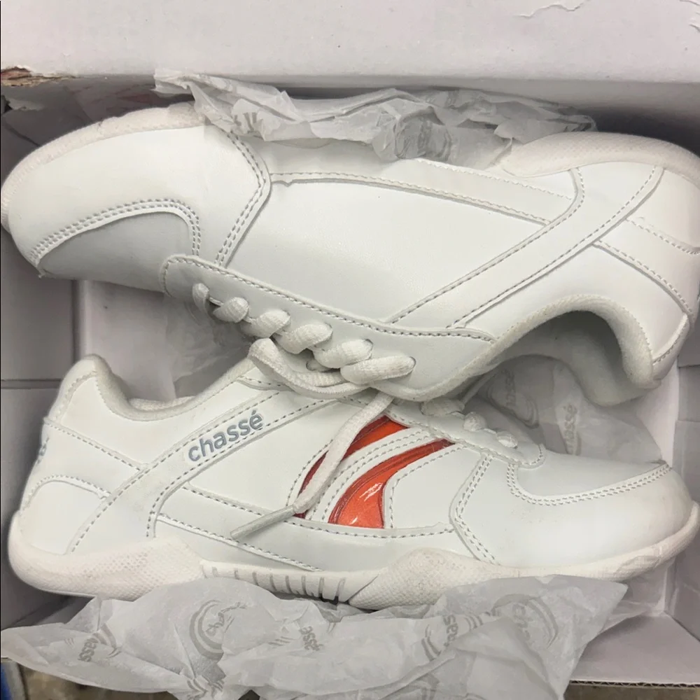 Kids' Cheer Sneakers with Orange Accent - Picture 2 of 6